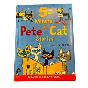 Pete the Cat 5-Minute Stories Book - Blue Cover By James Dean